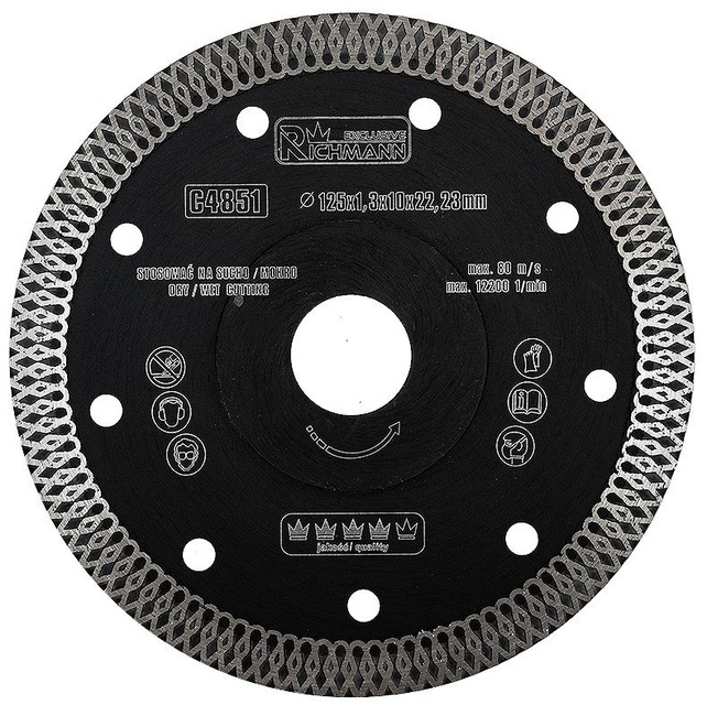 Tarcza diamentowa cienka 125 mm Corona / Richmann Exclusive C4851 