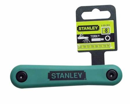 STANLEY KLUCZE TORX  8 elem. SKŁADANE T9-T40
