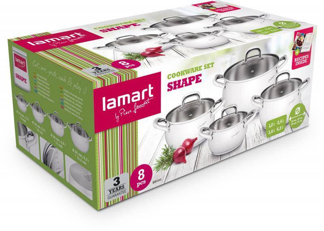 Komplet Garnków Lamart LT1111 Perfect
