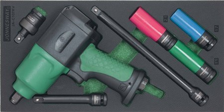 Klucz udarowy 1/2" 1356Nm z akcesoriami we wkładce EVA Jonnesway JA-C107KV