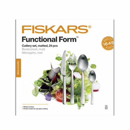 FISKARS ZESTAW SZTUĆCÓW 24szt. MATOWE FF