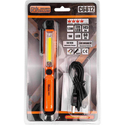 LATARKA DŁUGOPISOWA AKU. 1,5W + 1W UCHYLNA MAGNETYCZNA PODSTAWA Richmann Exclusive C6812