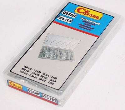 Zestaw zawleczek prostych Corona C0408