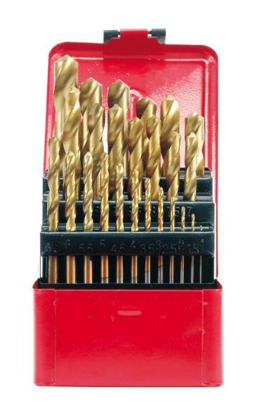 VOREL WIERTŁA DO METALU TYTAN KPL.19szt. 1-10mm 22330
