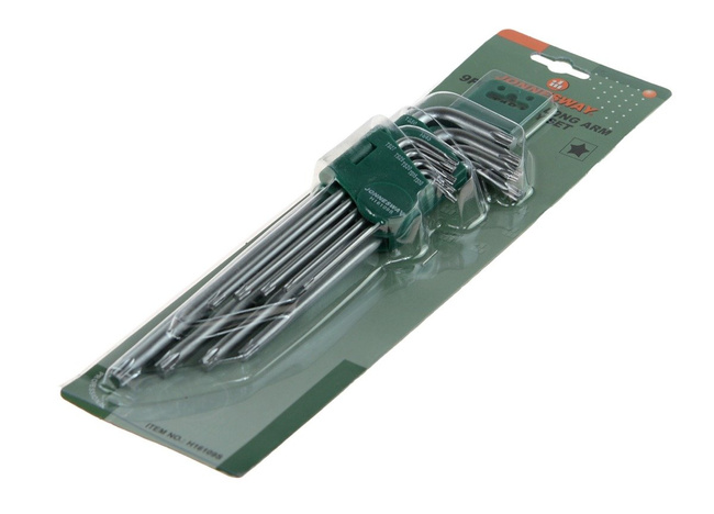 Komplet kluczy TORX 5-cio kątnych bardzo długich JONNESWAY H16109S