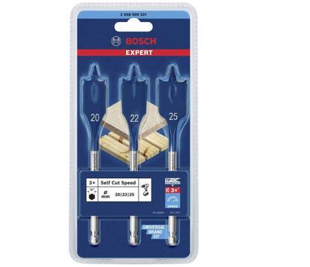BOSCH WIERTŁO ŁOPATKOWE - KOMPLET  3szt. SELFCUT EXPERT