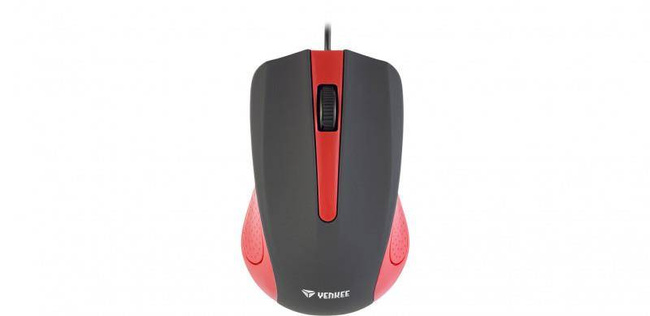 YMS 1015RD Suva Mysz USB Czerwona YENKEE