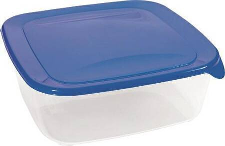 CURVER POJEMNIK NA ŻYWNOŚĆ "FRESH&GO" KWADRATOWY 0,45L /NIEBIESKI/ TRANSPARENTNY