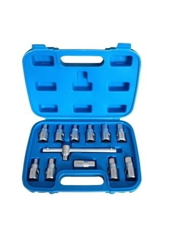 Quatros Zestaw kluczy do korka oleju 3/8" 12szt.  QS60500