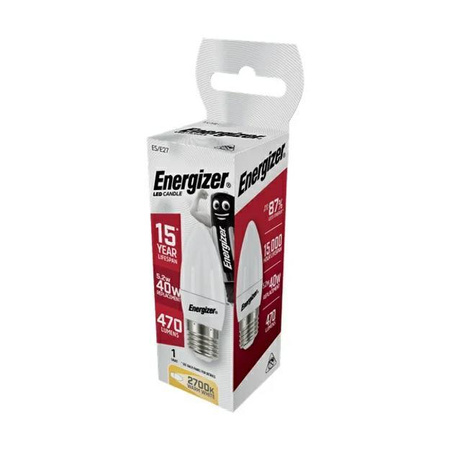 ENERGIZER ŻARÓWKA CANDLE 4,2W / 40W E27 470LM BARWA CIEPŁA