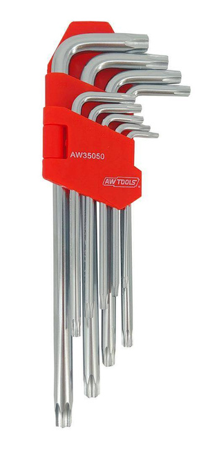 AWTOOLS KLUCZE TORX DŁUGIE  9szt