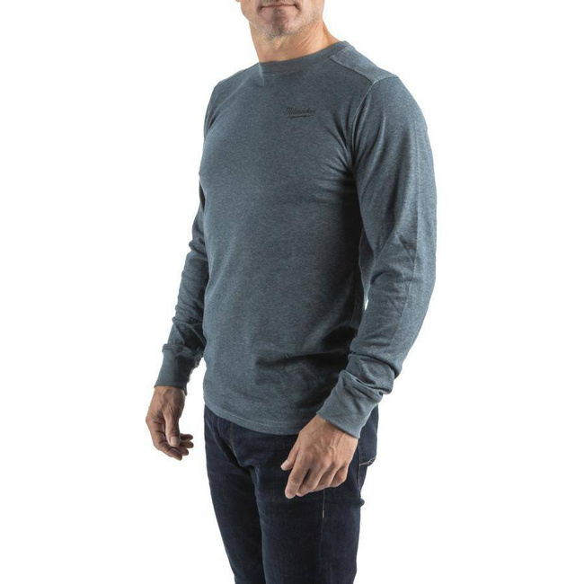 MILWAUKEE T-SHIRT Z DŁUGIM RĘKAWEM - NIEBIESKI HTLSBLU-S