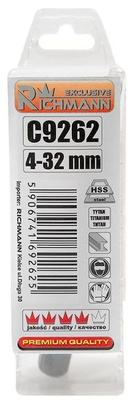 Wiertło stopniowe 4-32 mm do metalu Corona / Richmann Exclusive C9262