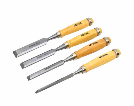 AWTOOLS ZESTAW DŁUT Z DREWNIANYMI UCHWYTAMI 4 SZTUKI 6/12/18/24 MM