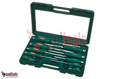 Jonnesway D70PP10S Wkrętaki płaskie i krzyżakowe do pobijania 10 szt