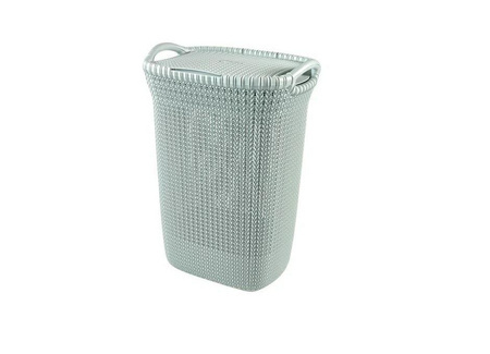CURVER KOSZ NA BIELIZNĘ KNIT 57L /SZAROBŁĘKITNY