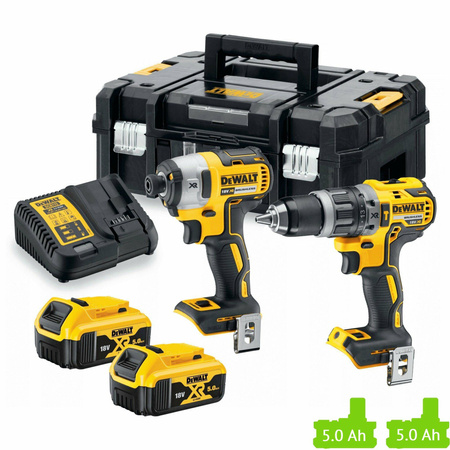 DEWALT ZESTAW COMBO 18V DCK2051P2T (DCD800+DCF850) 2x5,0Ah TSTAK