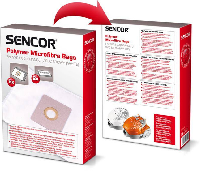 Oryginalne worki do odkurzaczy Sencor SVC 530