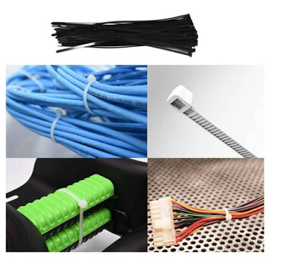 YATO OPASKA PLASTIKOWA SAMOZACISKOWA CZARNA  7,6*200 /50szt