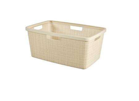 CURVER KOSZ DO MAGLA JUTE 46L /KREMOWY