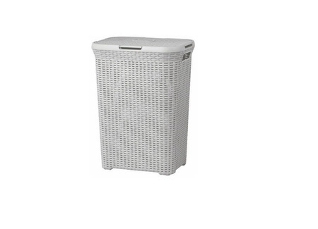 CURVER KOSZ NA BIELIZNĘ "NATURAL STYLE" 60L /JASNY SZARY