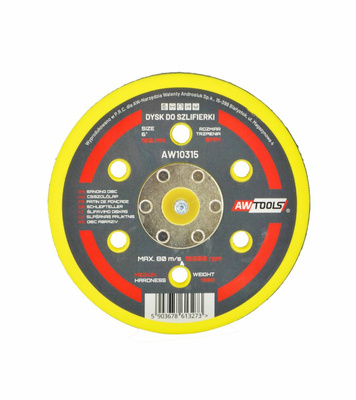 AW DYSK DO SZLIFIERKI MIMOŚRODOWEJ PNEUMATYCZNEJ 150mm