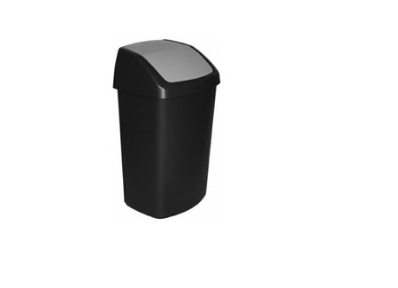 CURVER KOSZ NA ŚMIECI 50L /CZARNY/ SREBRNY