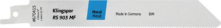 KLINGSPOR BRZESZCZOT DO PIŁY SZABLASTEJ 150x19x0,9mm RS 903 MF /5szt.