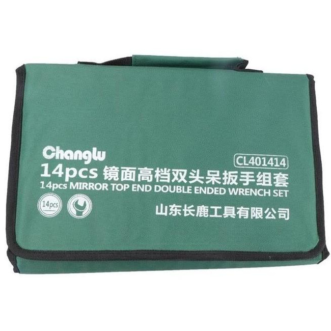 Zestaw kluczy płaskich otwartych DIN3110 14 sztuk (6-32 mm) CL401414 - CHANGLU TOOLS