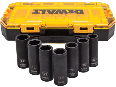 DEWALT NASADKA 1/2" UDAROWA KPL.  7el.
