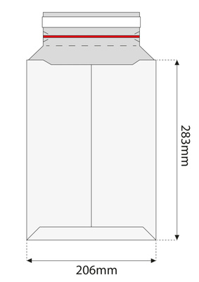 KOPERTA KARTONOWA WYSYŁKOWA (ZESTAW 25 SZTUK) 283 x 206 x 70 mm