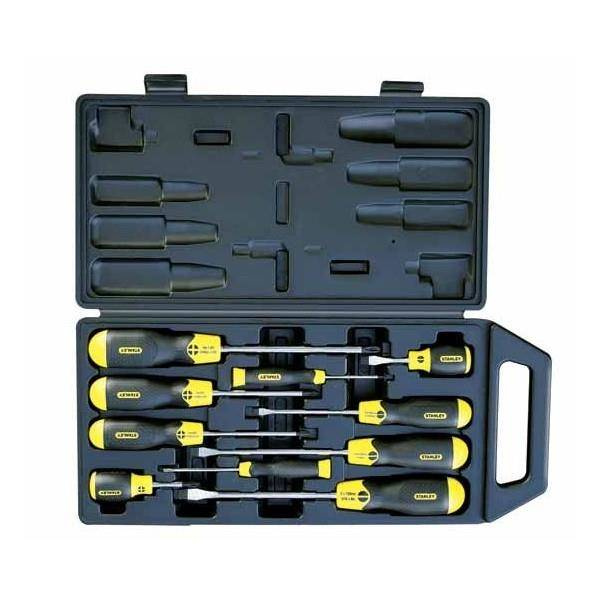 Zestaw wkrętaków płaskich i krzyżakowych Phillips CUSIONGRIP 10 szt. Stanley 65-005