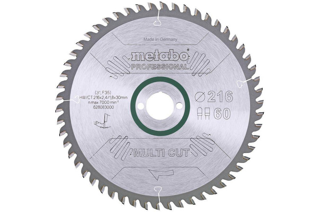 METABO PIŁA TARCZOWA HW/CT 216x30x60z    MULTI CUT PROFESSIONAL