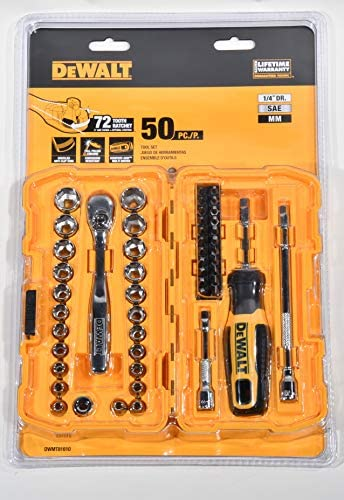 DEWALT ZESTAW KLUCZY  50el. 1/4" NANO