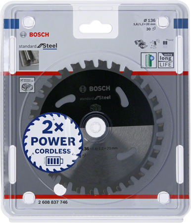 BOSCH PIŁA STANDARD.STAL 136x20x30z ACCU