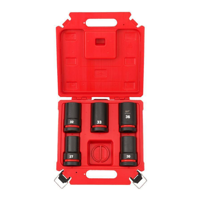 MILWAUKEE ZESTAW NASADEK UDAROWYCH 1" DŁUGIE 5szt.