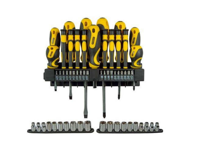 Zestaw wkrętaków, bitów i nasadek 57 szt. Stanley STHT0-62143