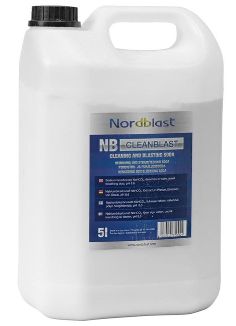 Pistolet do piaskowania 1,2L + soda 5 kg Nordblast