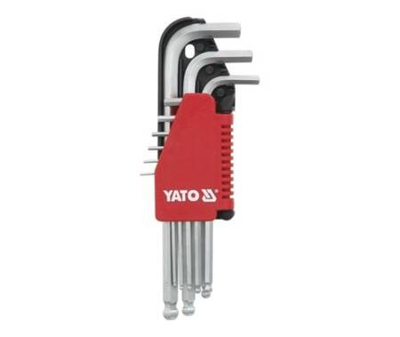 YATO KLUCZE IMBUSOWE FAJKOWE 9szt. 1,5-10mm KULA  0505