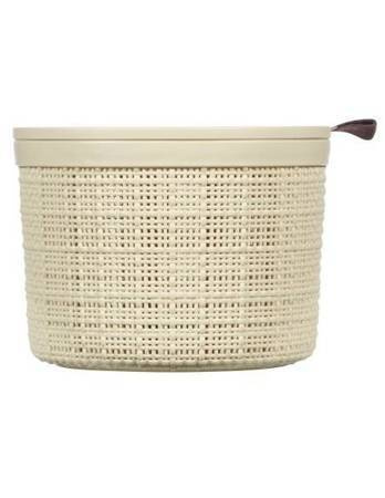 CURVER KOSZYK OKRĄGŁY Z PRZYKRYWKĄ 2L  /KREMOWY