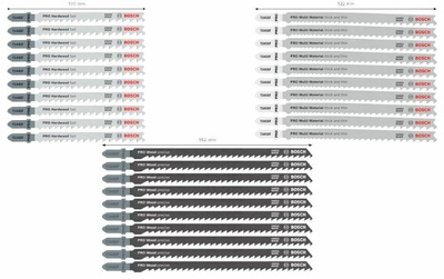 BOSCH BRZESZCZOT T ZESTAW PRO WOOD AND METAL ROUGH CUT 100mm 30szt.