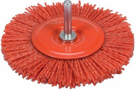 YATO SZCZOTKA TARCZOWA Z TRZPIENIEM 100mm NYLON