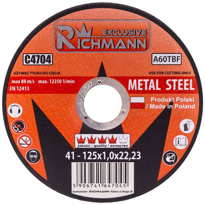 TARCZA METAL 125x2,5  "EXCLUSIVE" Corona C4707