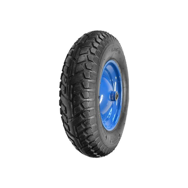 AWTOOLS KOŁO DO TACZKI PNEUMATYCZNE 400, FELGA METAL, ŁOŻYSKO+OŚ, 6 WARSTW, 3,4 ATM