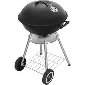 Kompaktowy okrągły przenośny grill węglowy z pokrywą