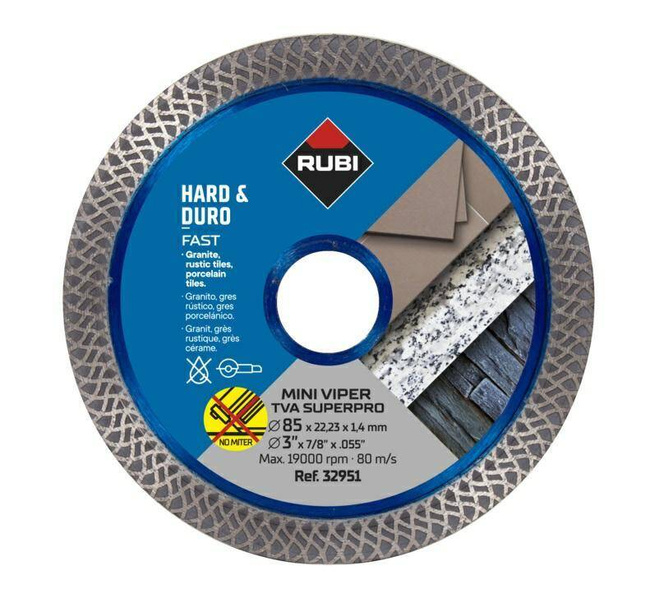 RUBI TARCZA DIAMENTOWA TVA  85mm SUPERPRO MINI VIPER
