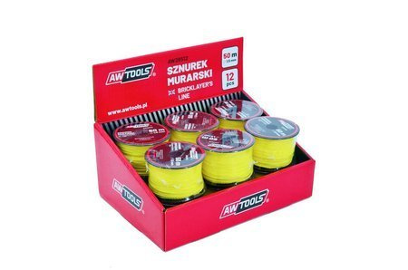 AWTOOLS SZNUREK MURARSKI  50m / 1,5mm 12szt.