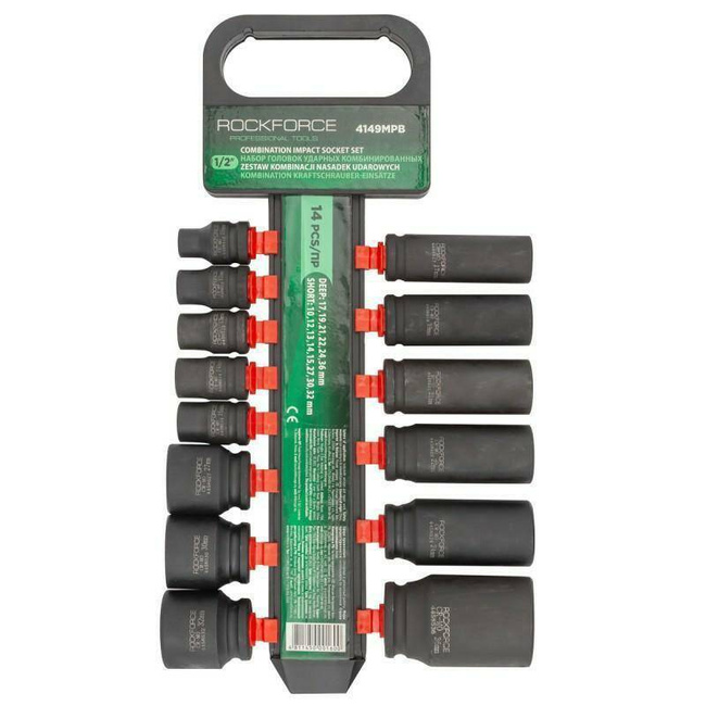 ROCKFORCE NASADKI UDAROWE kpl. 14el.  1/2"