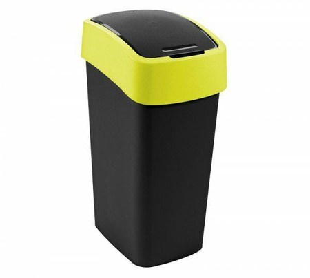 CURVER KOSZ NA ŚMIECI FLIP BIN 45L /CZARNY /ŻÓŁTY