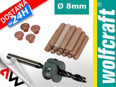 WOLFCRAFT ZESTAW DO POŁĄCZEŃ KOŁKOWYCH  8mm